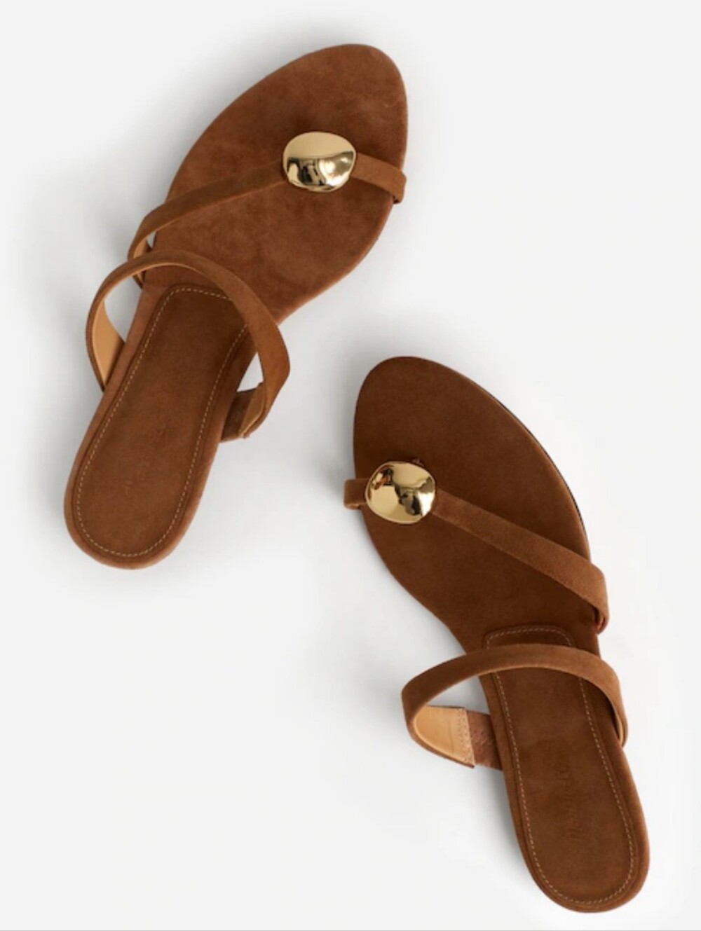 Madewell The Mila Organic Hardware Thong Slide Sandal Size 7